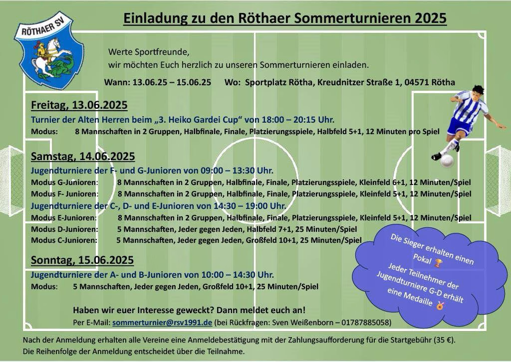 Röthaer Sommerturniere 2025