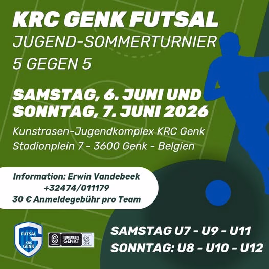KRC Genk Futsal Jugend-Sommerturnier (5 gegen 5)